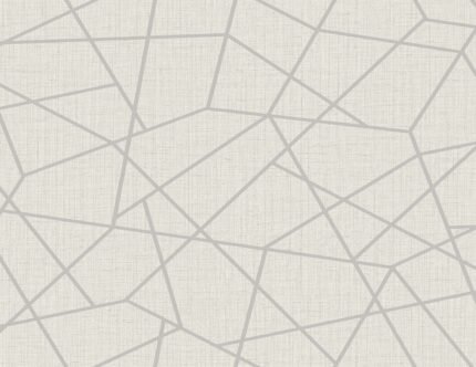 Crossroads 27 - White Abalone | Silvers and Pewters Geometrics Wallpaper for Office, Accent Wall, and Dining Room