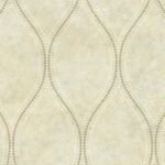 Marbled Gravel Ogee 27 - Desert Ledge | Metallics Geometrics Wallpaper for Office, Accent Wall, and Hallway