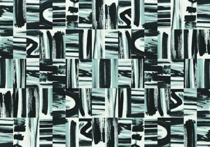 Chiffree Pale | Blacks Abstracts Wallpaper for Entryway, Bedroom, and Nursery