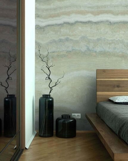 Lujo | Warm Neutrals and Beiges Textures Wallpaper for Living Room, Accent Wall, and Bedroom