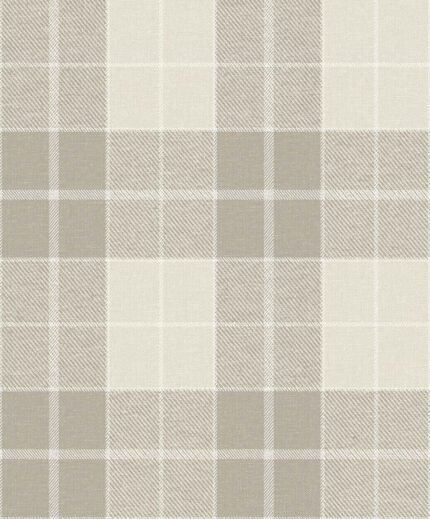 Montana - Soft Taupe | Browns and Taupes Plaids, Checks and Stripes Wallpaper for Nursery, Powder Room, and Accent Wall