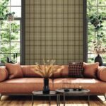 Bucklane - Olive | Greens Plaids, Checks and Stripes Wallpaper for Bedroom, Living Room, and Nursery