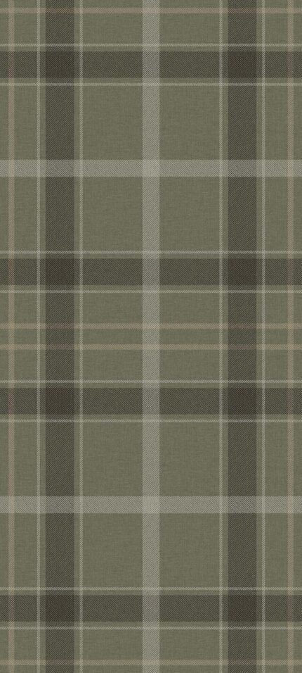 Cyrene Mural - Olive | Greens Plaids, Checks and Stripes Wallpaper for Hallway, Office, and Half Bath