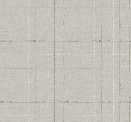 Gorton Plaid - Pebble | Grays Plaids, Checks and Stripes Wallpaper for Kitchen, Nursery, and Hallway