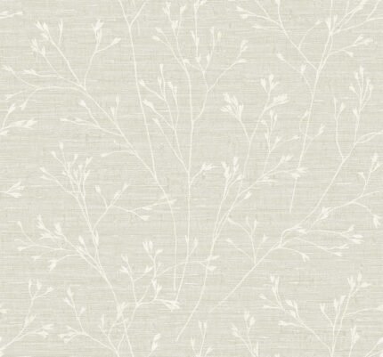 Withington Branch - Lace | Cool Neutrals Trees and Leaves Wallpaper for Office, Bedroom, and Dining Room