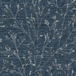 Withington Branch - Ocean Deep | Blues Trees and Leaves Wallpaper for Kitchen, Powder Room, and Accent Wall