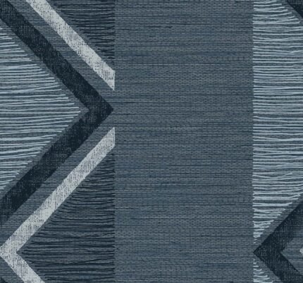 Beswick Chevron - Derya | Blues Plaids, Checks and Stripes Wallpaper for Nursery, Accent Wall, and Half Bath