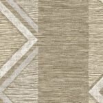 Beswick Chevron - Northern Cliff | Warm Neutrals and Beiges Plaids, Checks and Stripes Wallpaper for Powder Room, Kitchen, and Bedroom