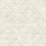 Leigh Diamond - Powder | Warm Neutrals and Beiges Geometrics Wallpaper for Office, Accent Wall, and Half Bath