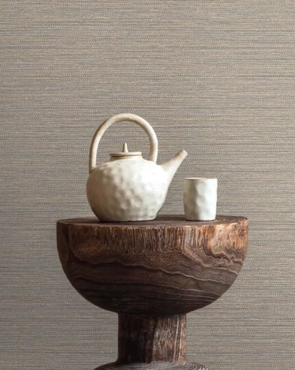 Newton Sisal - Shale | Grays Textures Wallpaper for Living Room, Office, and Powder Room