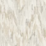 Bowdon Watercolor - Wool | Cool Neutrals Ikat, Shibori and Watercolor Wallpaper for Half Bath, Office, and Nursery