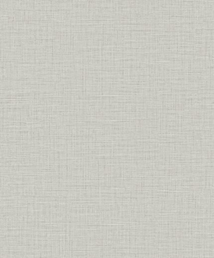 Aegina Faux Linen - Fieldstone | Grays Textures Wallpaper for Entryway, Office, and Nursery