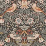 William Morris Strawberry Thief  - Charcoal