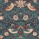 William Morris Strawberry Thief  - Deep Blue