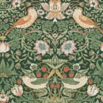 William Morris Strawberry Thief  - Rich Green