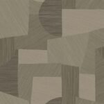 Lahti 27 - Black Tan | Browns and Taupes Geometrics Wallpaper for Office, Accent Wall, and Dining Room