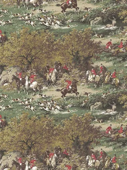 auburn patterned wallpaper for bedroom by Carl Robinson