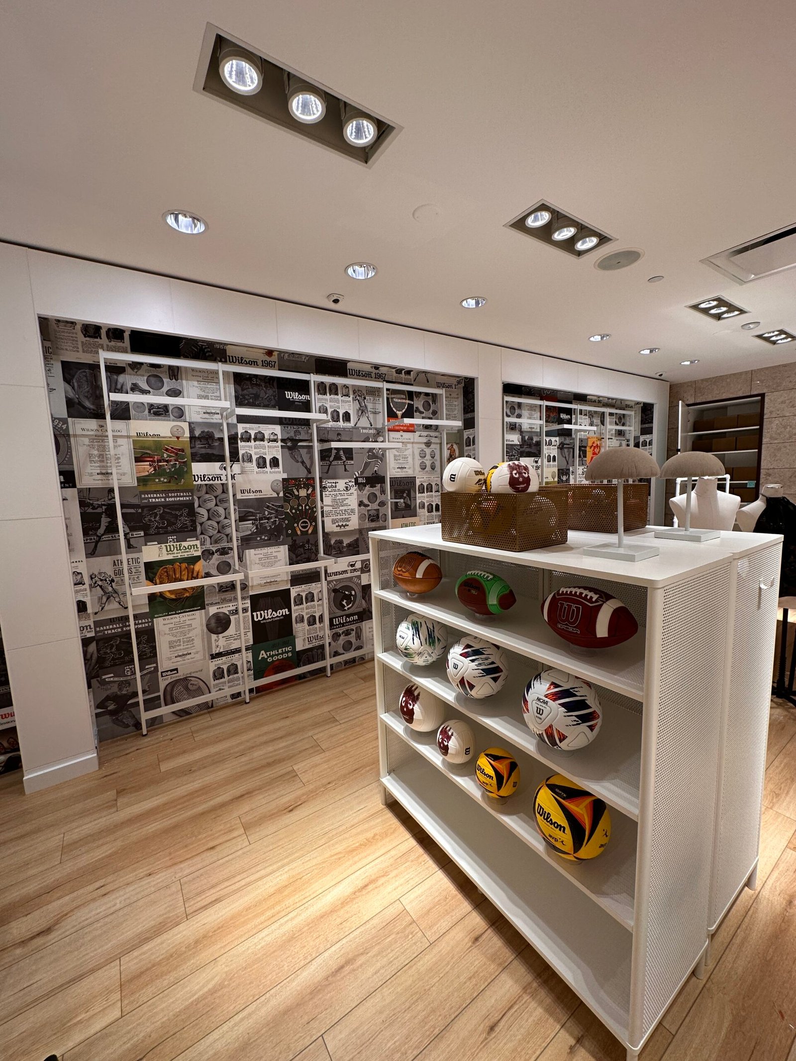 Wilson Store completed wallpaper installation