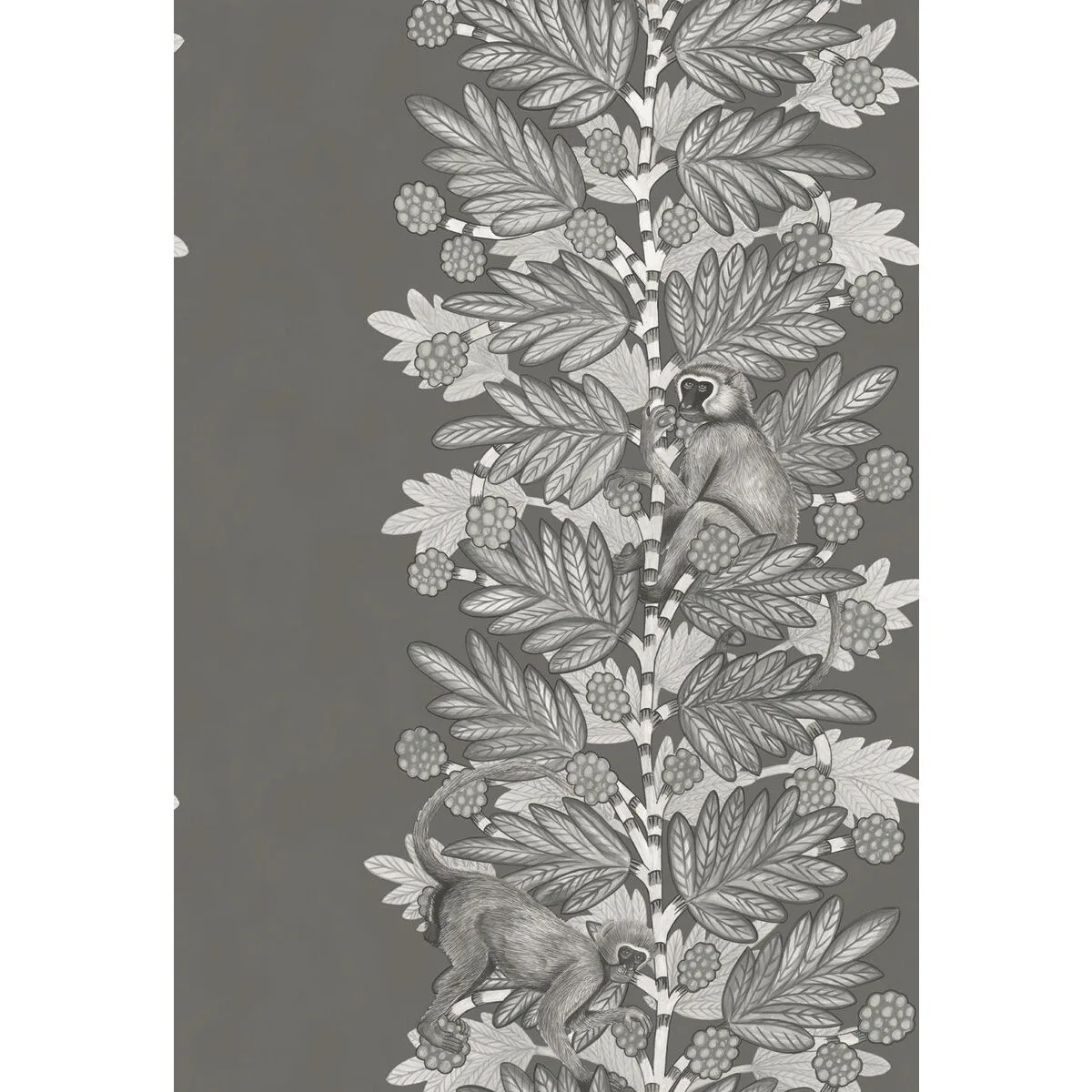 Acacia wallpaper in Charcoal and Silver by Cole & Son
