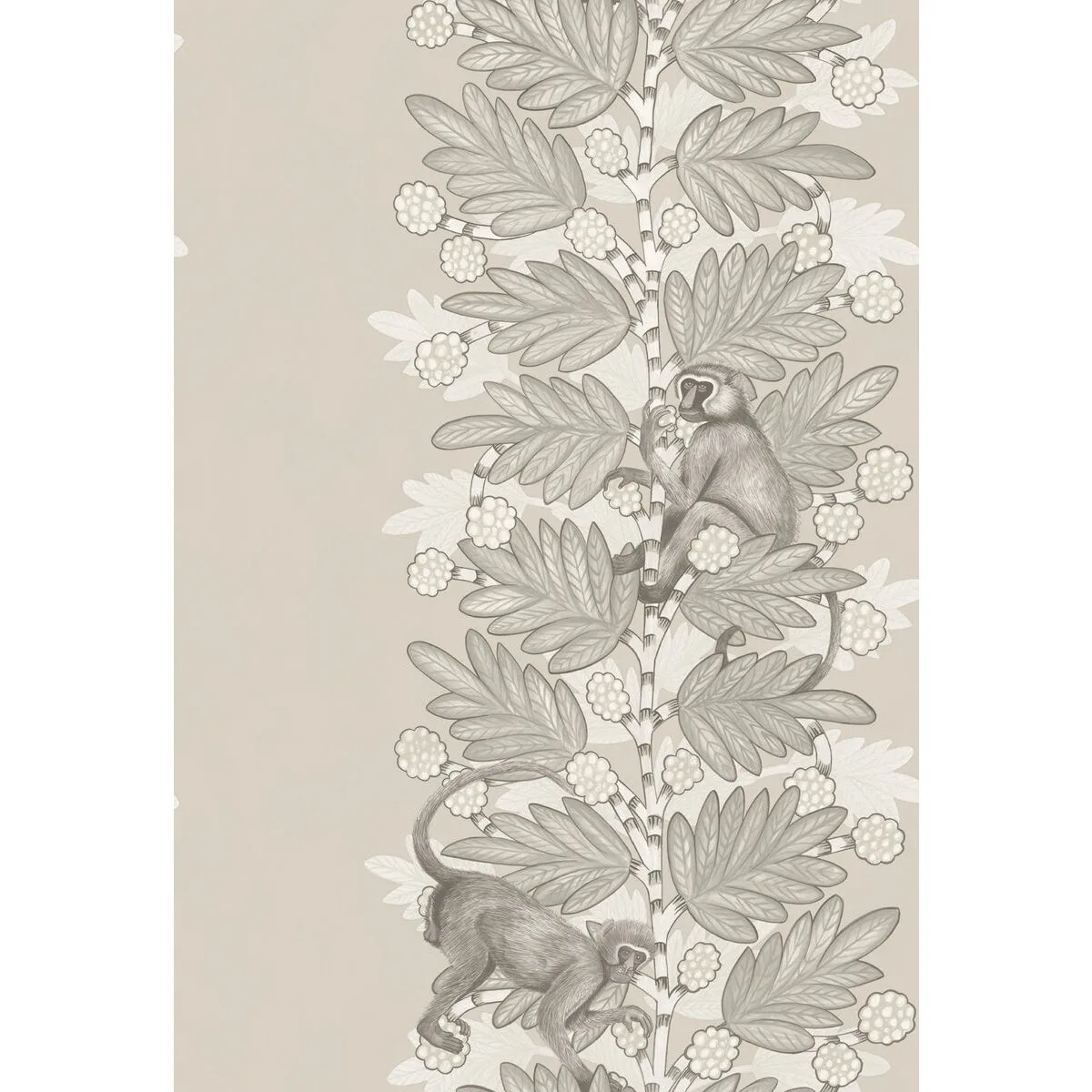 Acacia wallpaper in Stone and White Berries by Cole & Son