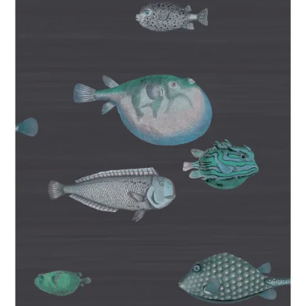 Acquario wallpaper in Ink by Cole & Son