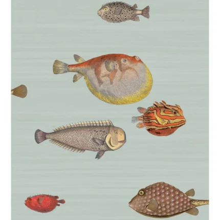 Acquario wallpaper in Print Room Blue by Cole & Son