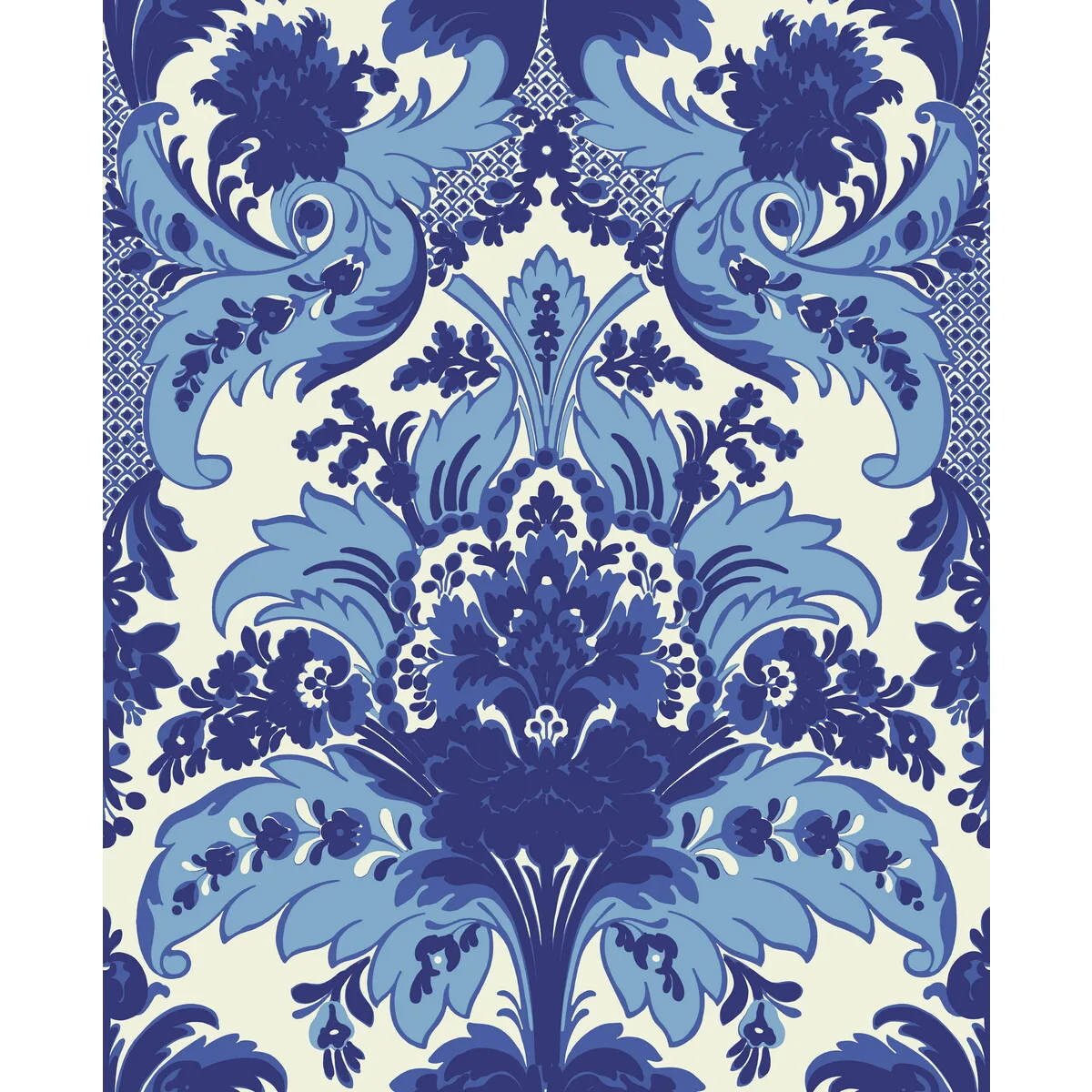 Aldwych wallpaper in Blue and White by Cole & Son