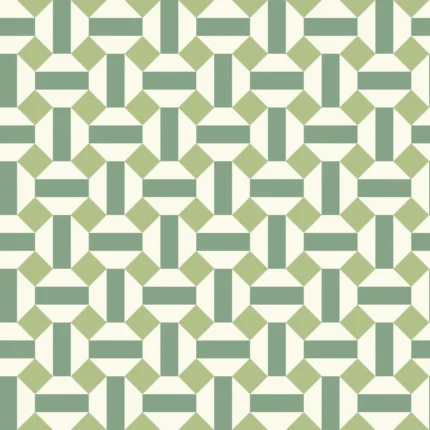 Alicatado wallpaper in Leaf Greens On Chalk by Cole & Son, modern pattern