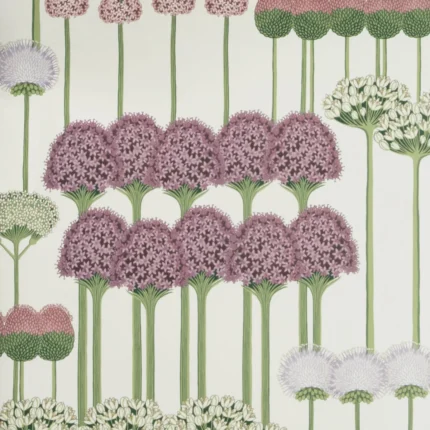 Allium wallpaper in Mulb/blush/lilac/wh by Cole & Son