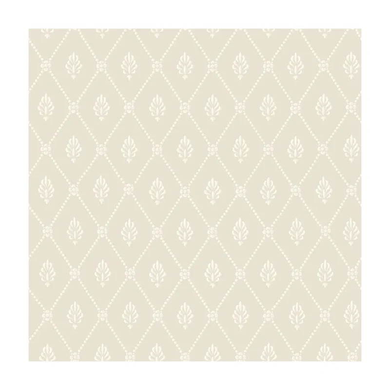 Alma wallpaper in Soft Grey by Cole & Son, diamond pattern