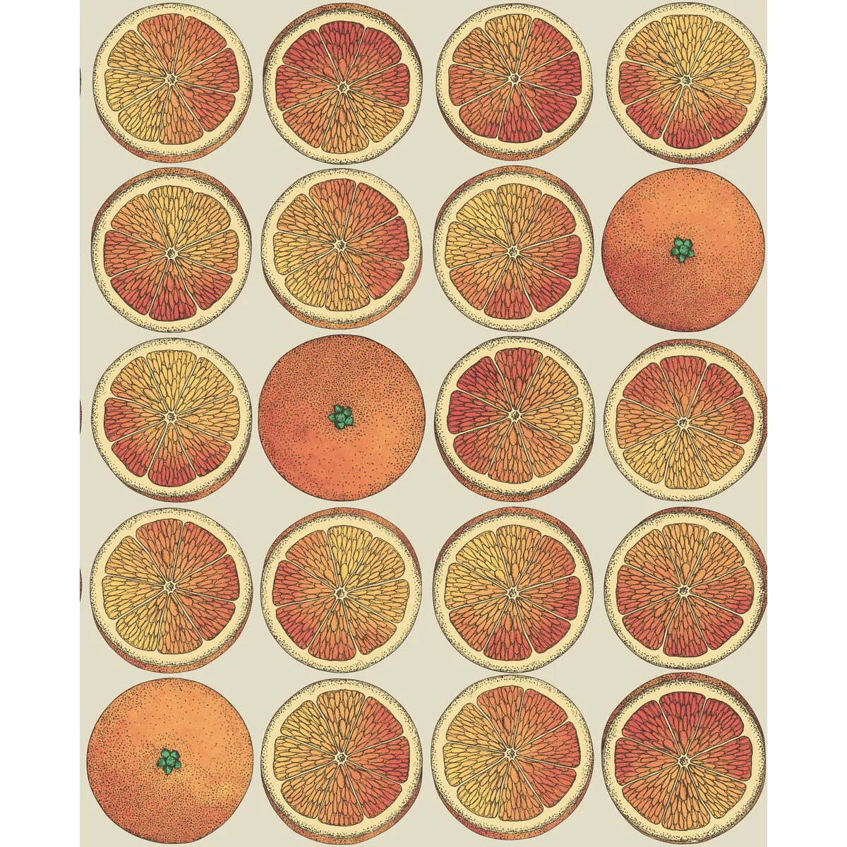 Arance wallpaper in Orange/cream by Cole & Son