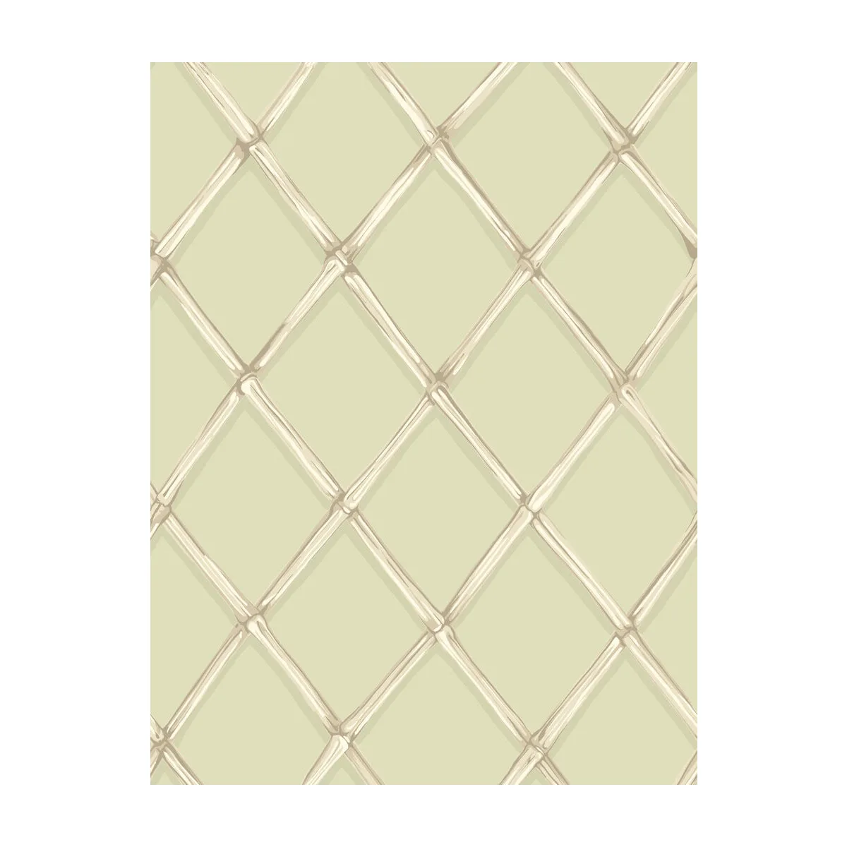 Bagatelle wallpaper in Olive by Cole & Son, diamond pattern