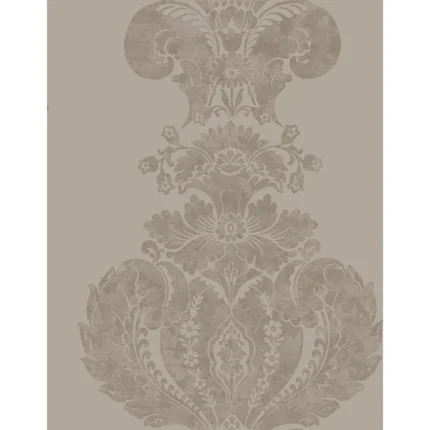 Baudelaire wallpaper in Mole and Silver by Cole & Son