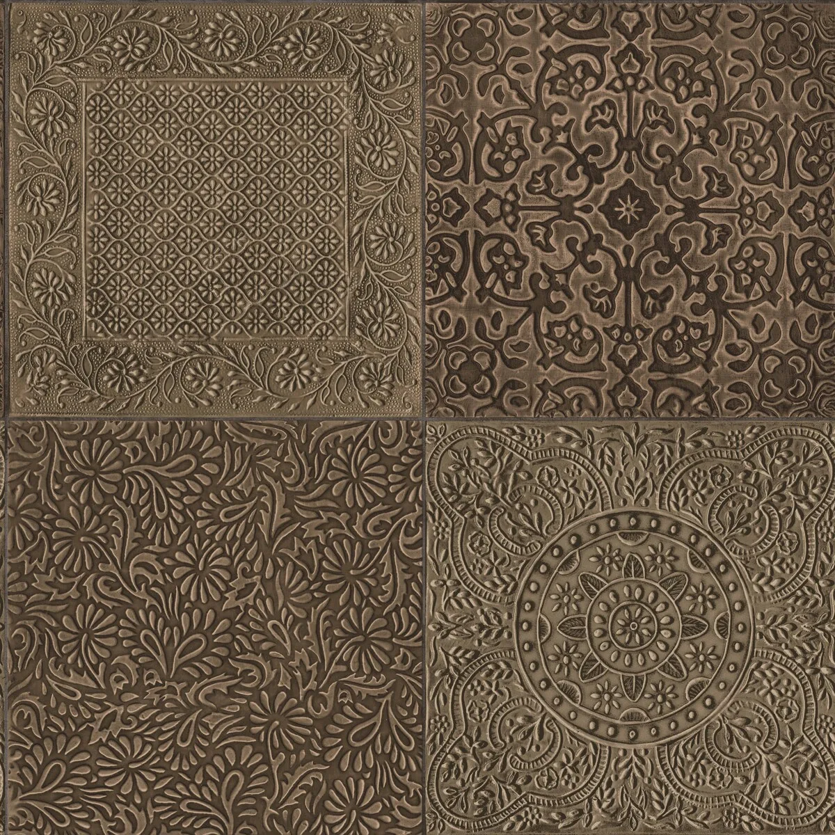 Bazaar wallpaper in Bronze by Cole & Son