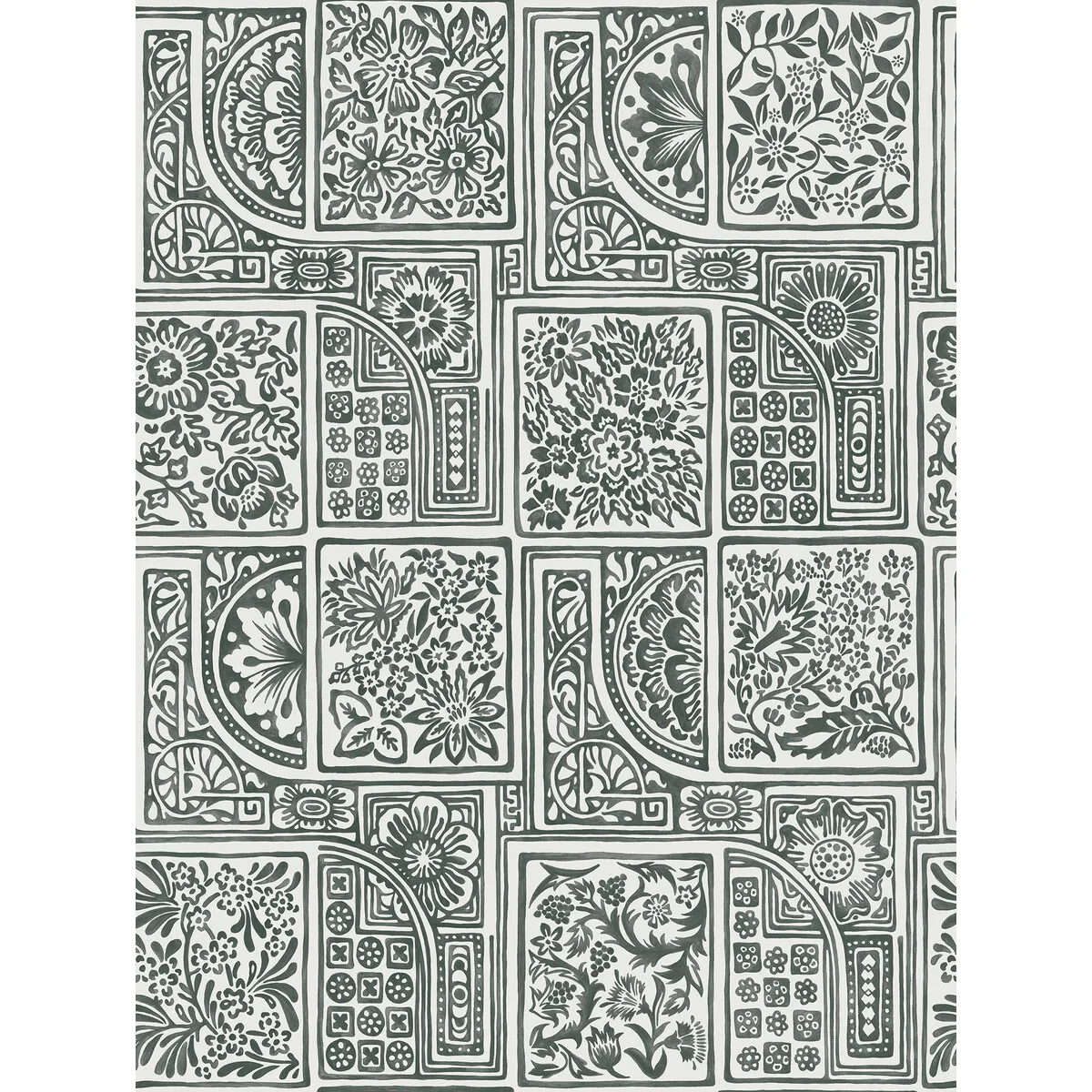 Bellini wallpaper in Black and White by Cole & Son