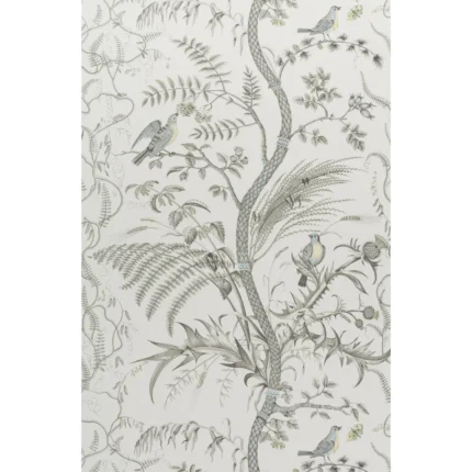 Bird and Thistle wallpaper in Gray by Brunschwig & Fils