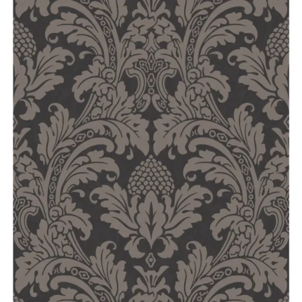 Blake wallpaper in Black and Graphite by Cole & Son
