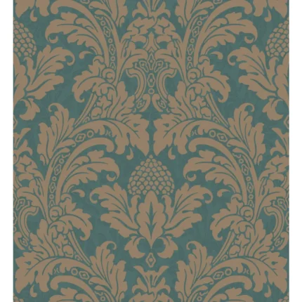 Blake wallpaper in Teal and Silver by Cole & Son