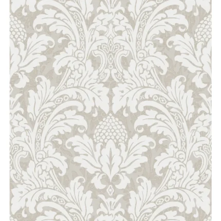 Blake wallpaper in White and Silver by Cole & Son