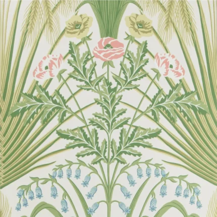 Bluebell wallpaper in Spring Green/crm by Cole & Son