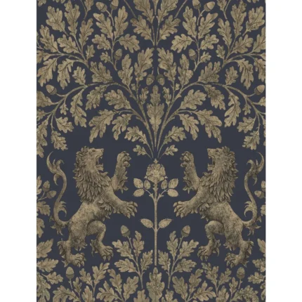 Boscobel Oak wallpaper in M Gilver/ink by Cole & Son