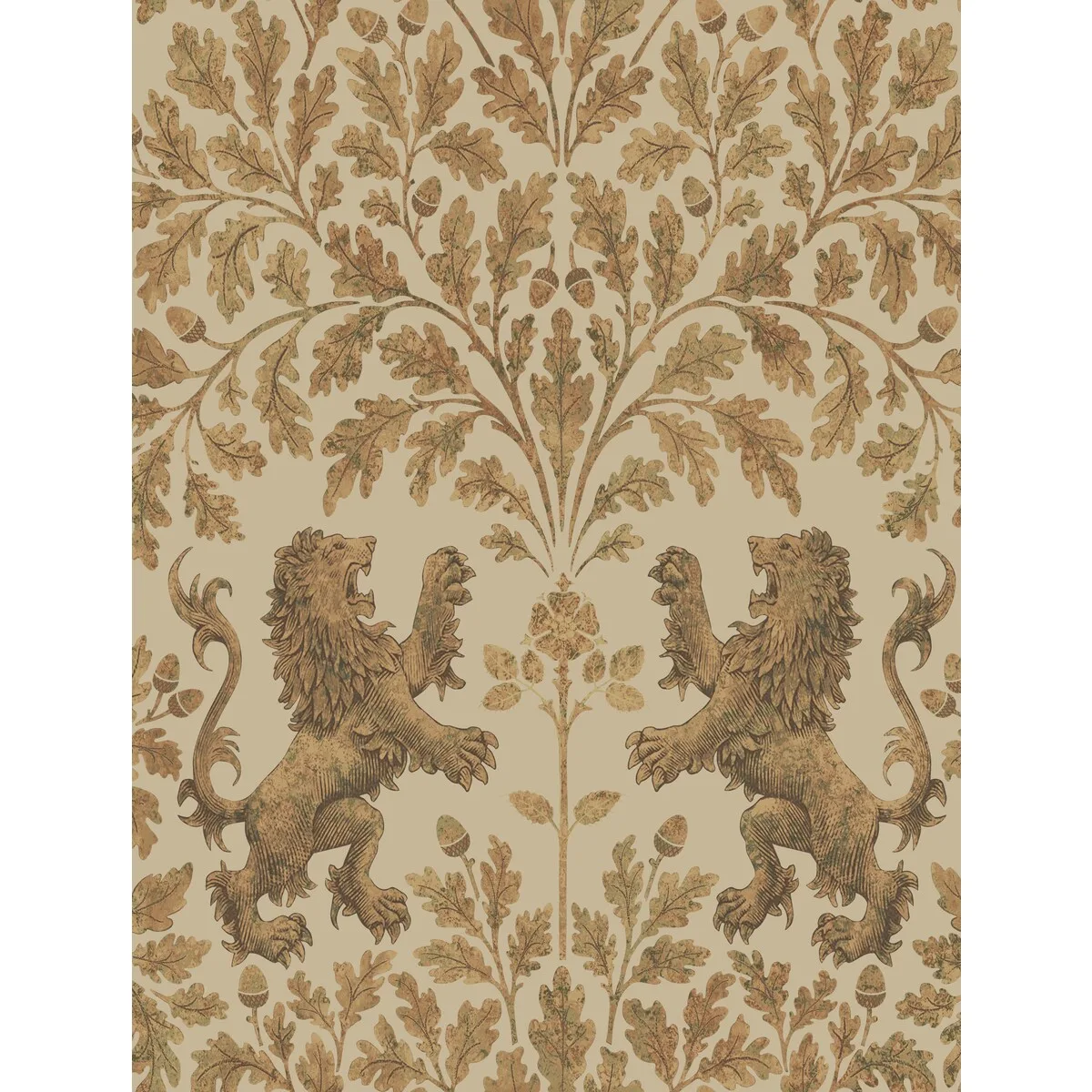 Boscobel Oak wallpaper in M Gold/oat by Cole & Son