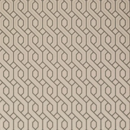 Boxwood Trellis wallpaper in Blush by G P & J Baker, modern pattern