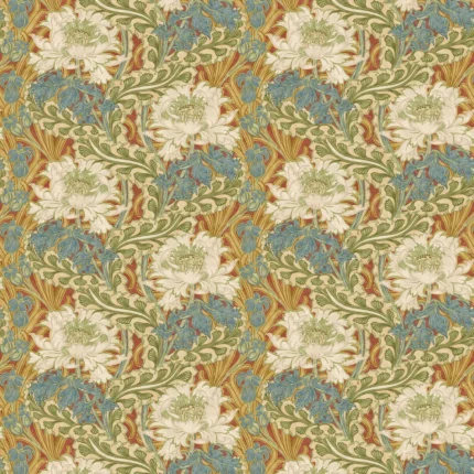 Brantwood wallpaper in Red/green by G P & J Baker, botanical & floral pattern