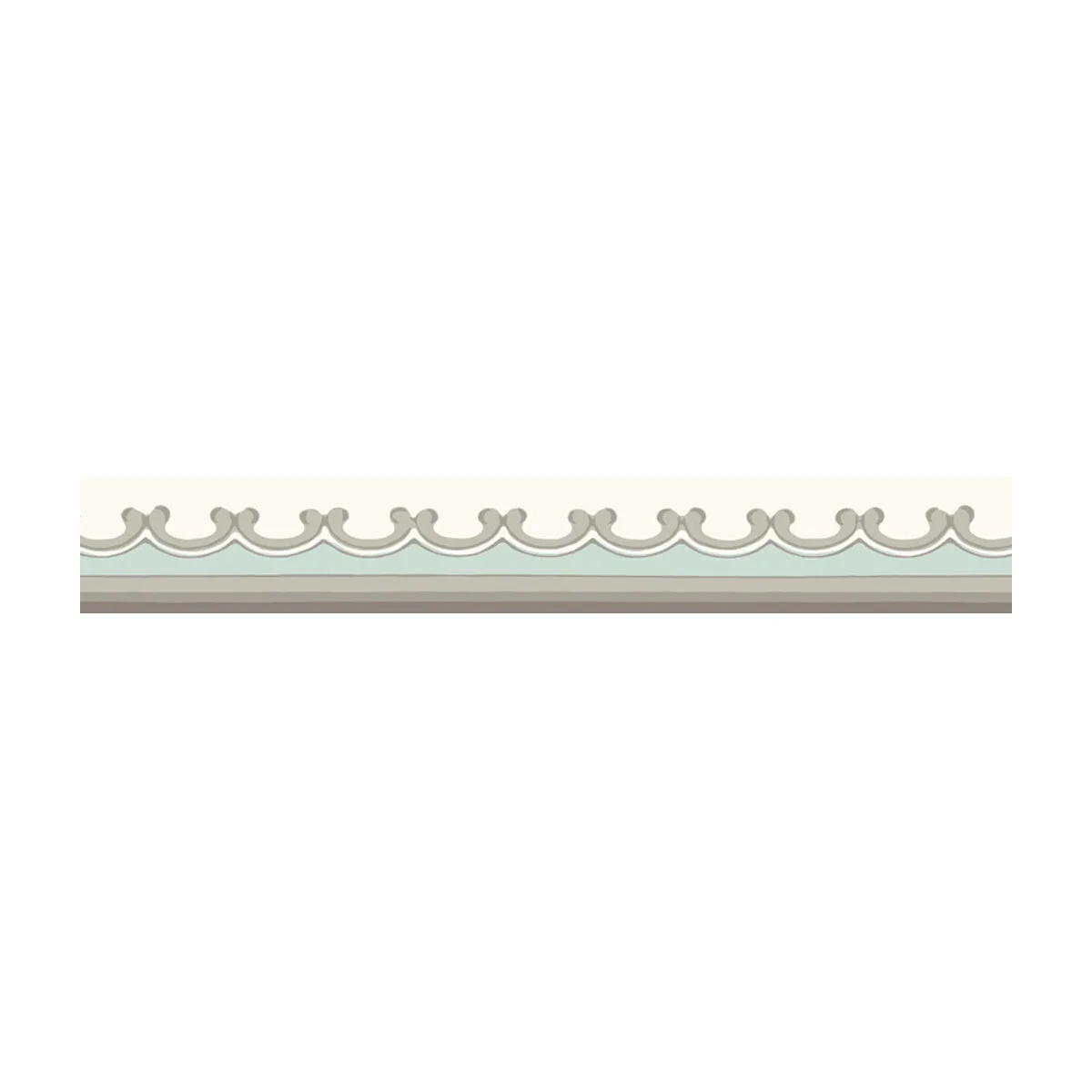 Broderie Border wallpaper in Duck Eg by Cole & Son