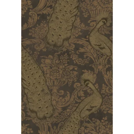 Byron wallpaper in Black and Gold by Cole & Son, damask pattern