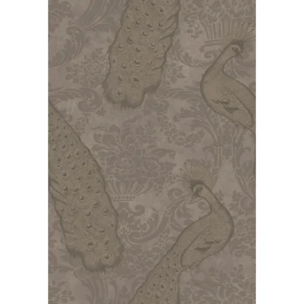 Byron wallpaper in Silver by Cole & Son, damask pattern