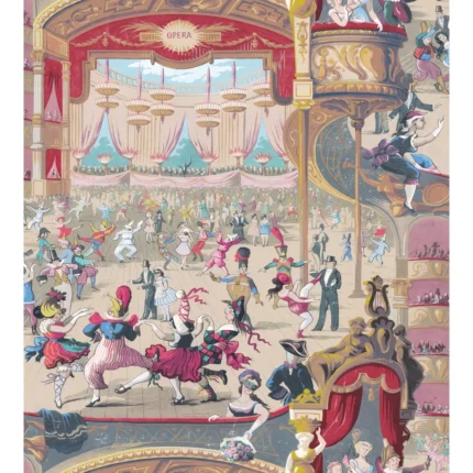 Cabaret wallpaper in Red and Yellow by Cole & Son