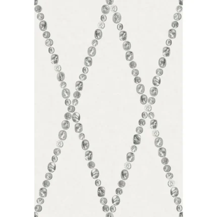 Cammei wallpaper in Black and White by Cole & Son, diamond pattern