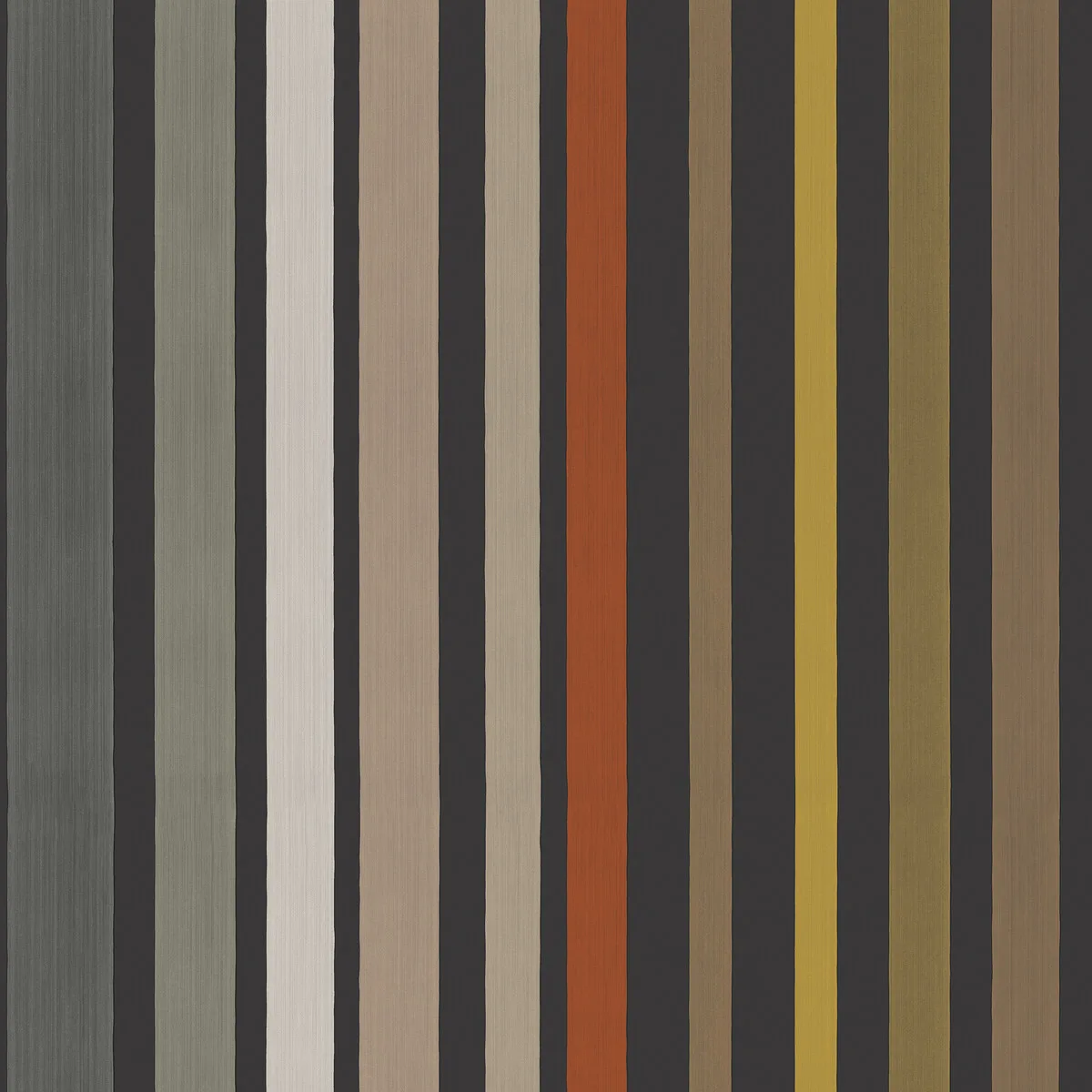 Carousel Stripe wallpaper in Charcoal by Cole & Son